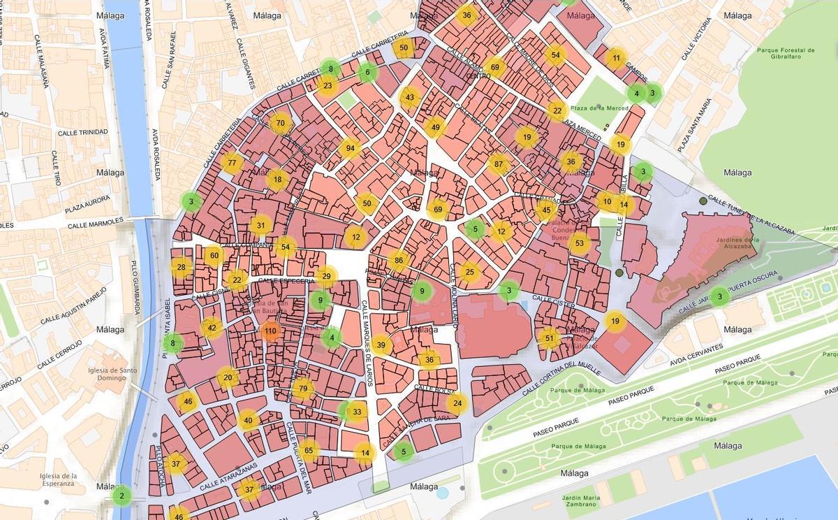 Mapa ZAS Centro histórico.