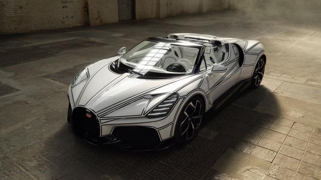Un Bugatti dibujado a mano