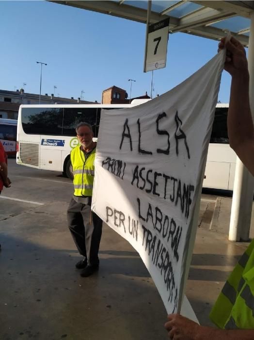 Vaga dels treballadors d'Alsina Graells a Manresa