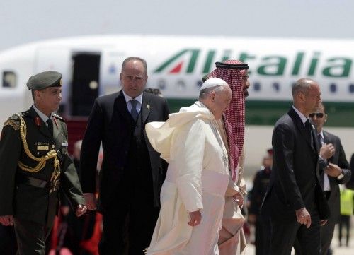 El Papa Francisco comienza una visita oficial a Tierra Santa.