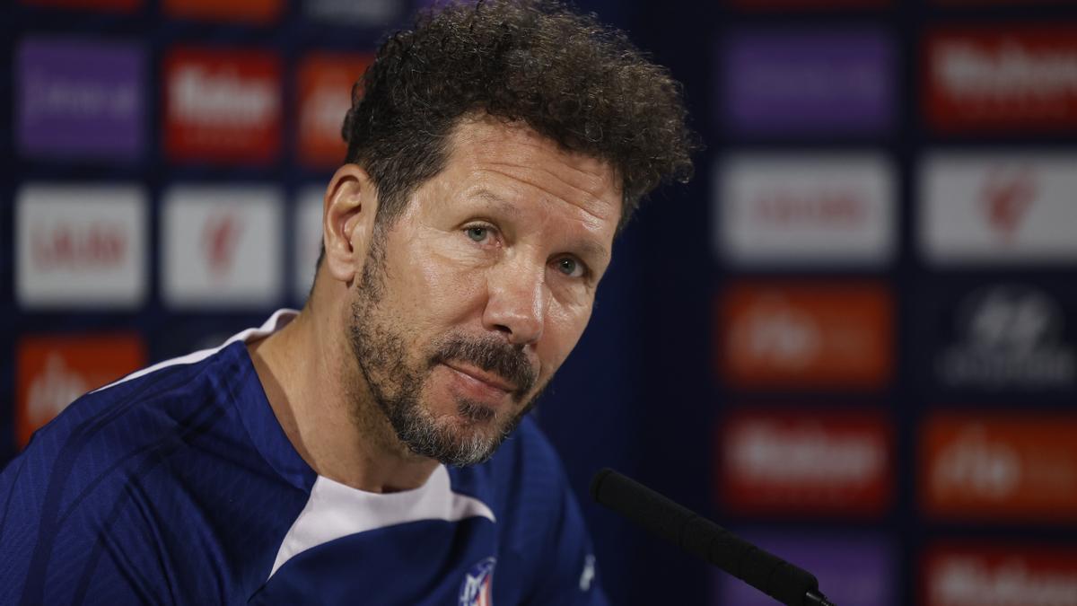 Simeone, en rueda de prensa