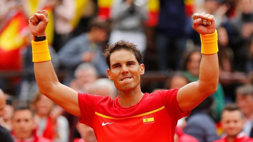 Rafa Nadal equilibra la eliminatoria de la Davis