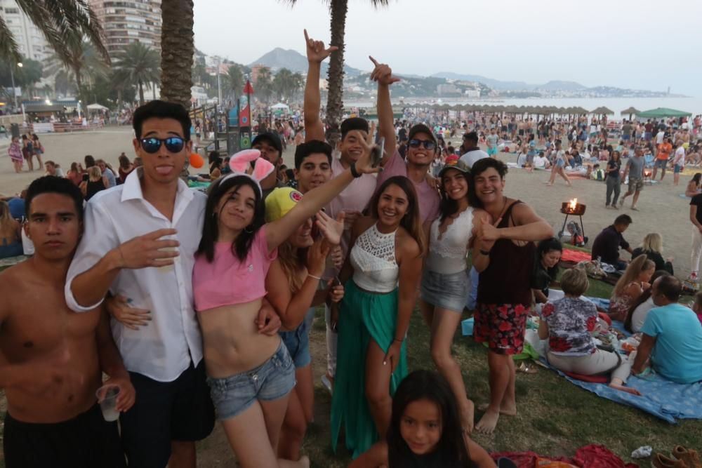 Málaga celebra la noche de San Juan en sus playas