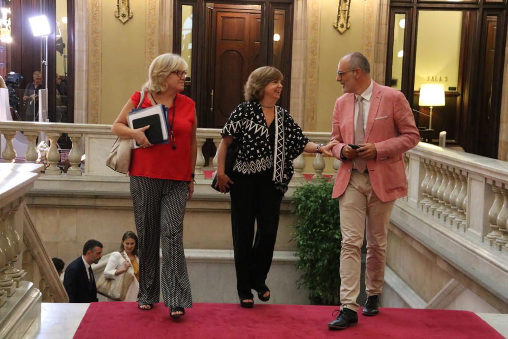 Ple del Parlament d'aprovació de la llei del referèndum