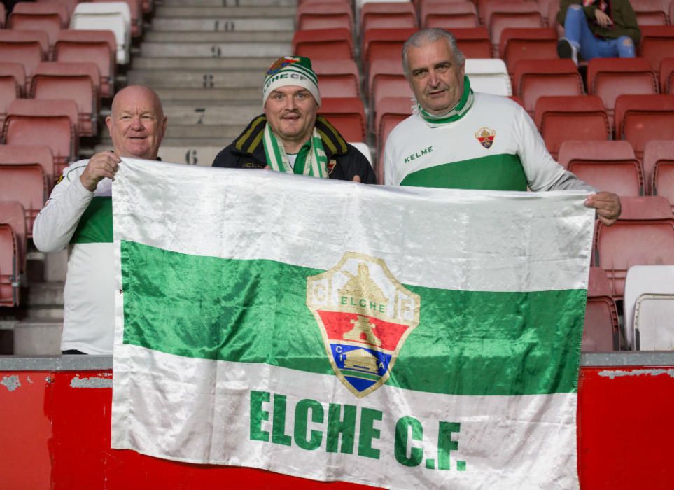 Un momento del Sporting de Gijón-Elche