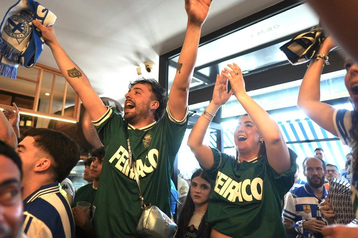 Así se vive el Valladolid-Dépor en los bares de A Coruña