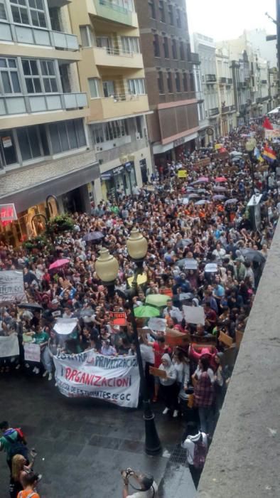 Huelga en rechazo a las "reválidas" de la LOMCE en Las Palmas de Gran Canaria