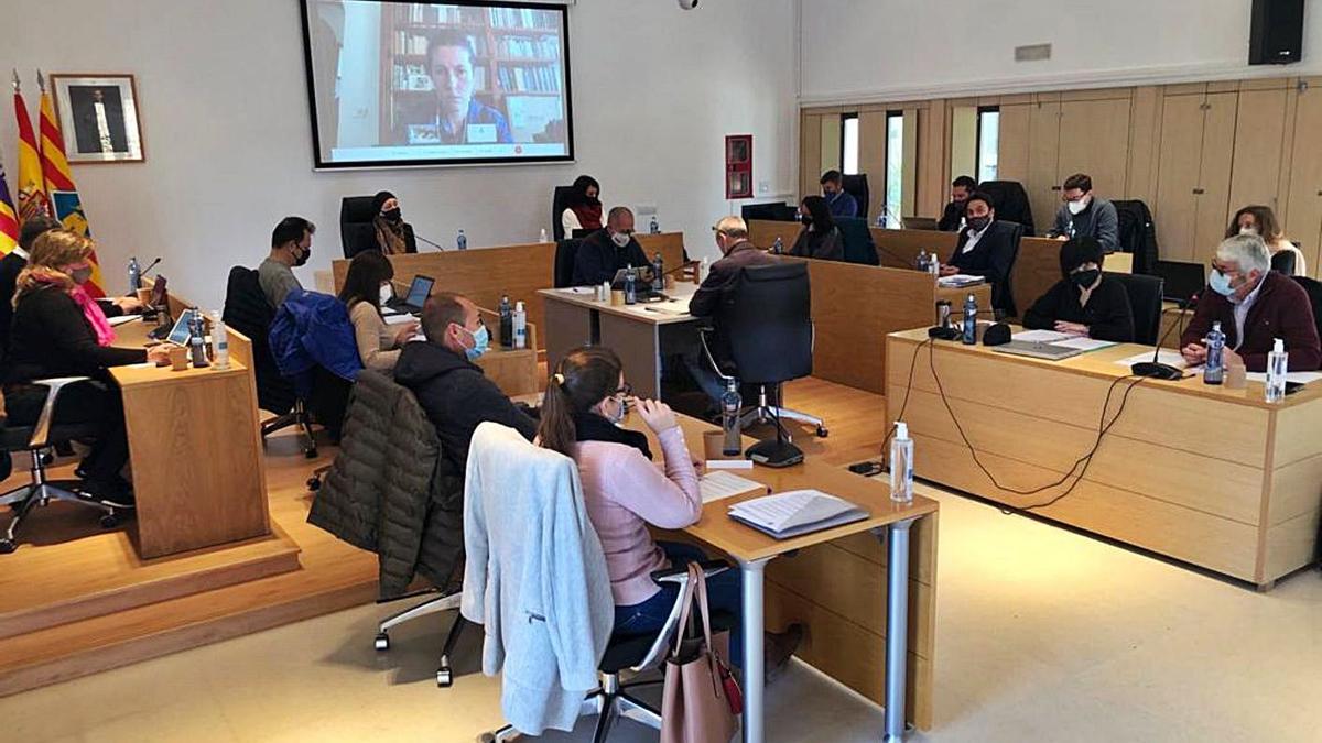 Un momento de la sesión plenaria celebrada ayer por el Consell de Formentera. | C.C.