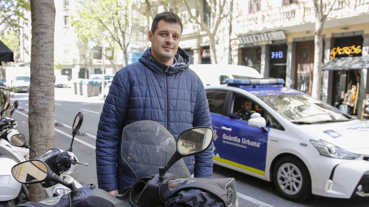 Barcelona 11/4/2019 La onu da la razon al agente expulsado de la Guardia Urbana tras estar herido despues de un servicio Foto d