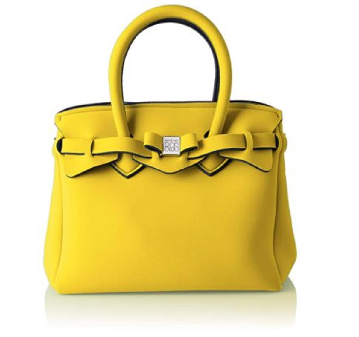 Bolso amarillo de neopreno (Precio: 69 euros)