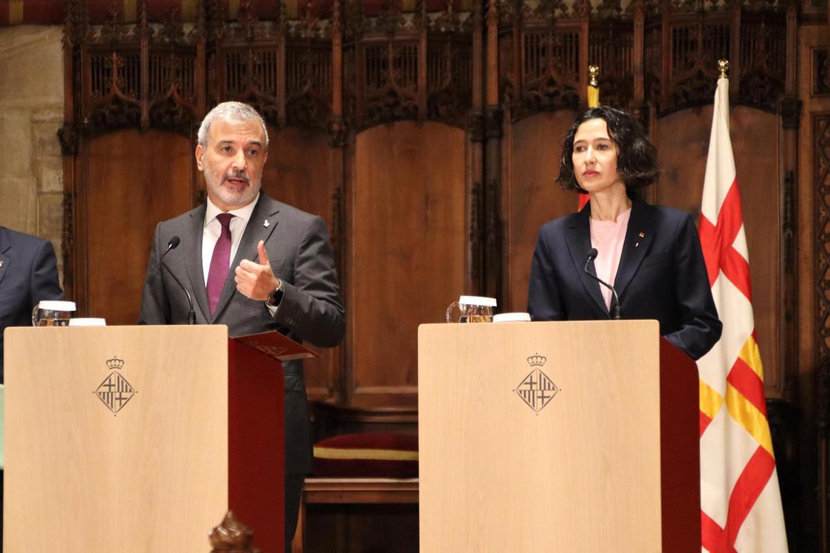 Collboni y Parlon tras la reunión de seguridad