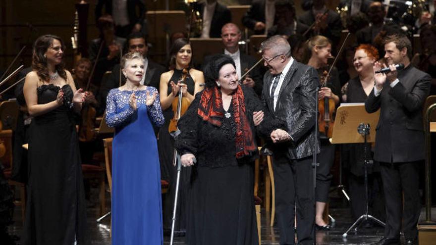 Imagen de un homenaje a Caballé en el Teatro Real.