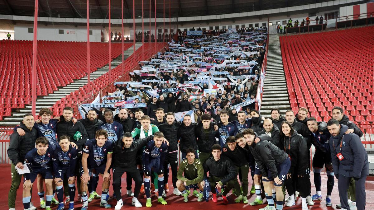 Las imágenes del Estrella Roja - Celta en Belgrado