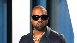 (FILES) Kanye West attends the 2020 Vanity Fair Oscar Party following the 92nd annual Oscars at The Wallis Annenberg Center for the Performing Arts in Beverly Hills on February 9, 2020. Frances interior minister seeks to block US rapper Kanye West from performing in the southern city of Marseille in June due to his antisemitic remarks, a source close to the minister told AFP on April 14, 2026. (Photo by JEAN-BAPTISTE LACROIX / AFP). ALTERNATIVE CROP
