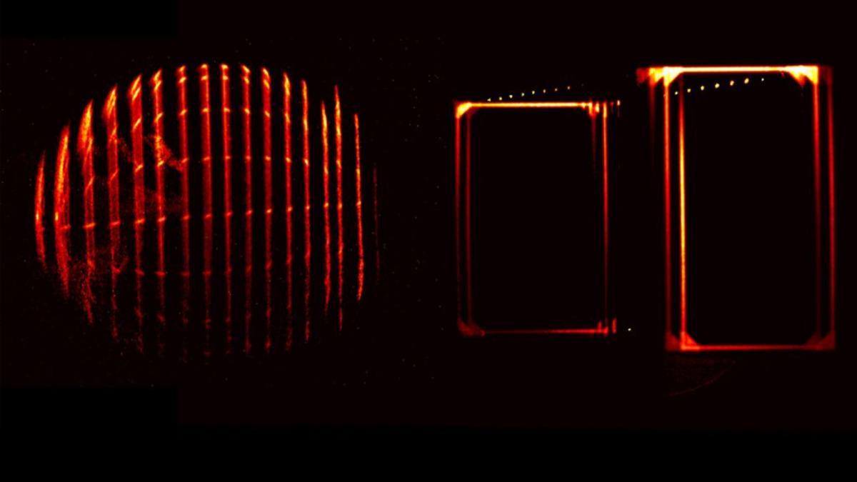 El efecto de rotación apreciado en el experimento.