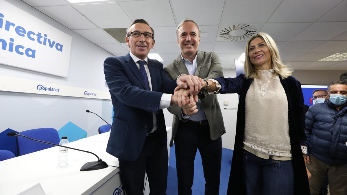 FOTOGALERÍA | Azcón anuncia su candidatura a la presidencia del PP en Aragón