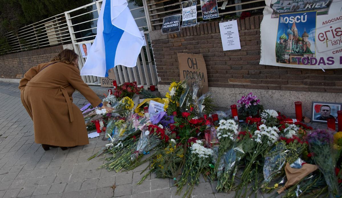 Madrid rinde homenaje a Alexei Navalni.