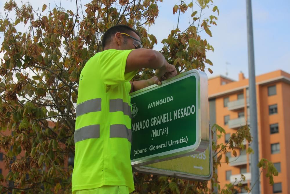 València cambia las placas de calles Franquistas