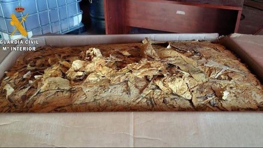 Intervienen 320 kilos de tabaco semipicado en Villafranca de los Barros