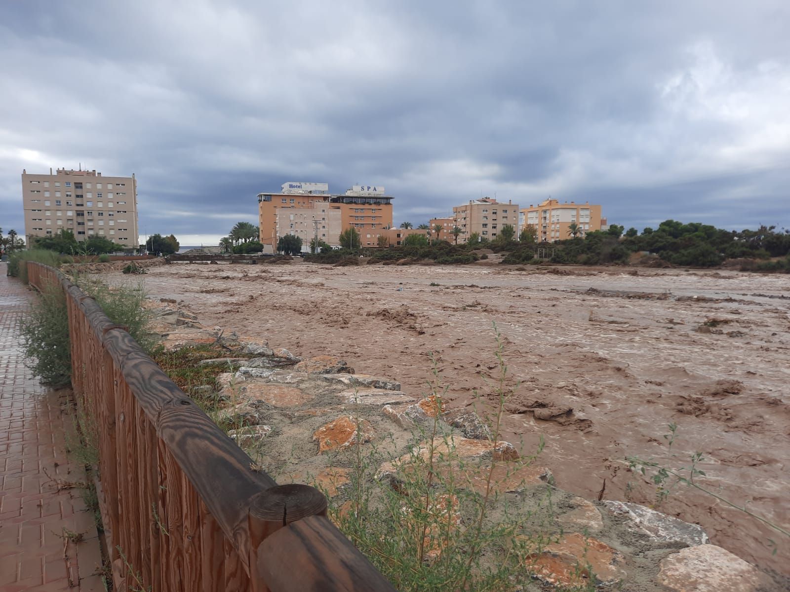 Las imágenes del paso de la DANA por Águilas