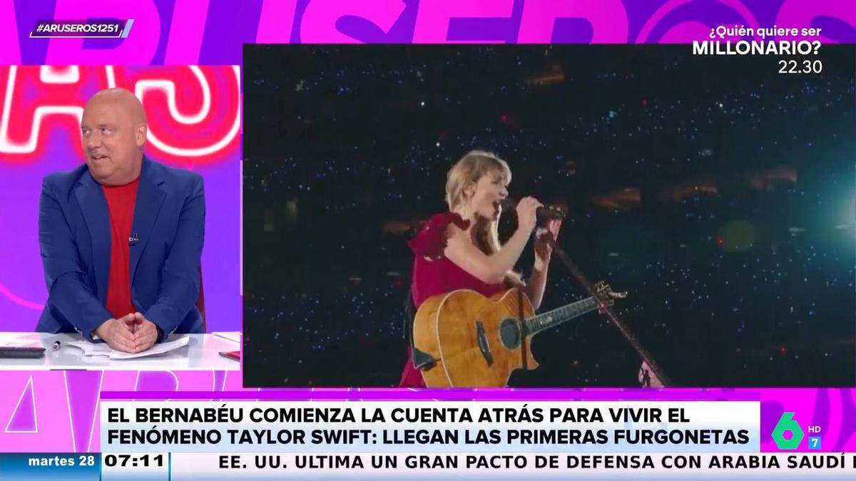 Alfonso Arús ha hecho unas sorprendentes valoraciones sobre el hotel en el que se aloja en Madrid Taylor Swift