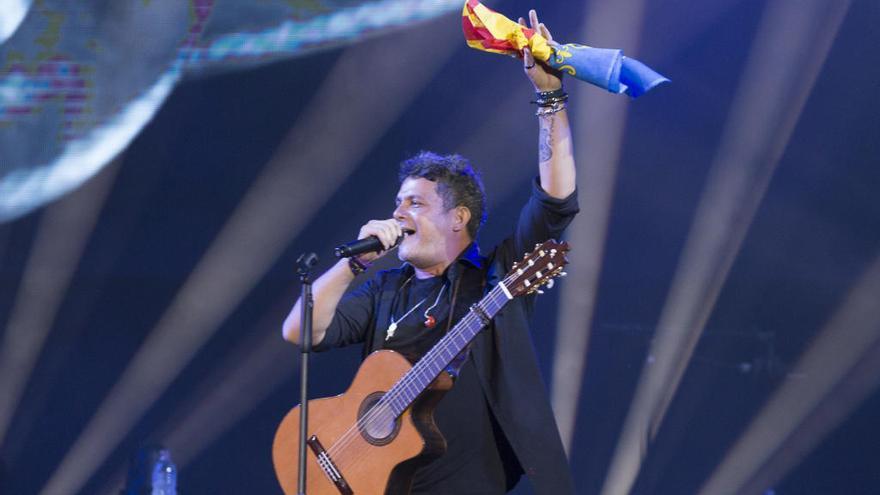 Alejandro Sanz en uno de sus conciertos.