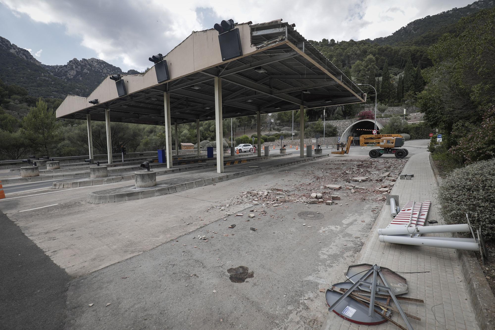 El Consell desmantela la estación de peaje del túnel de Sóller