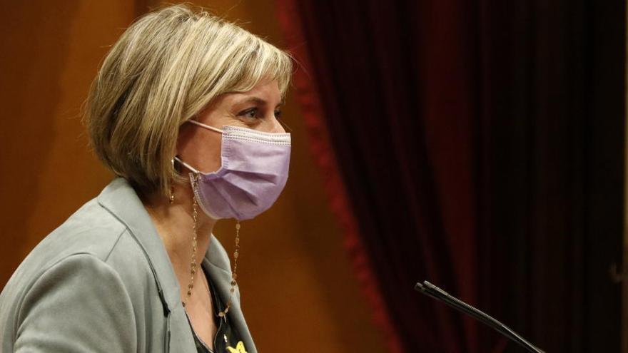 La consellera de Salut, Alba Vergés, intervé a la reunió de la Diputació Permanent del Parlament