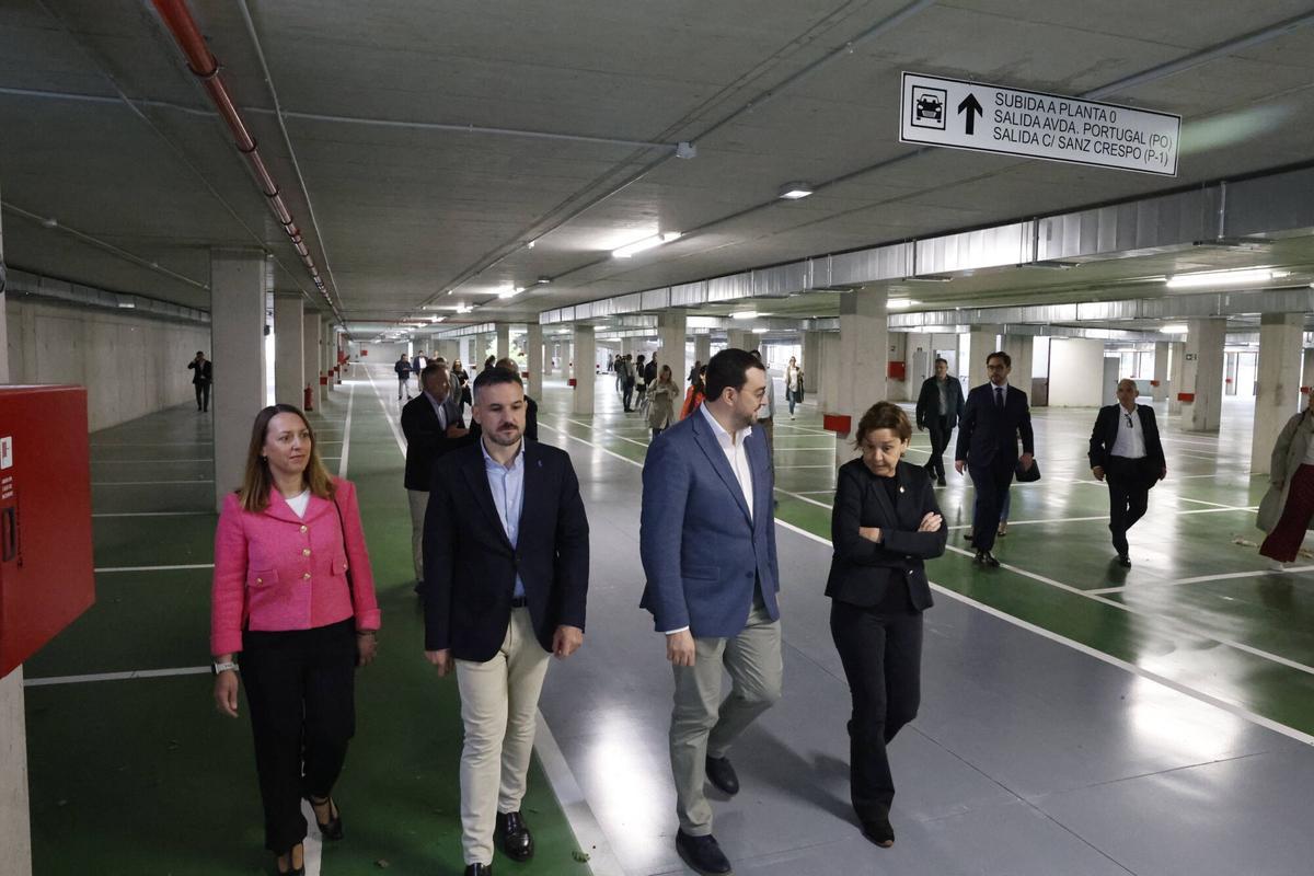 EN IMÁGENES: Así es el nuevo parking disuasorio de la avenida Portugal de Gijón