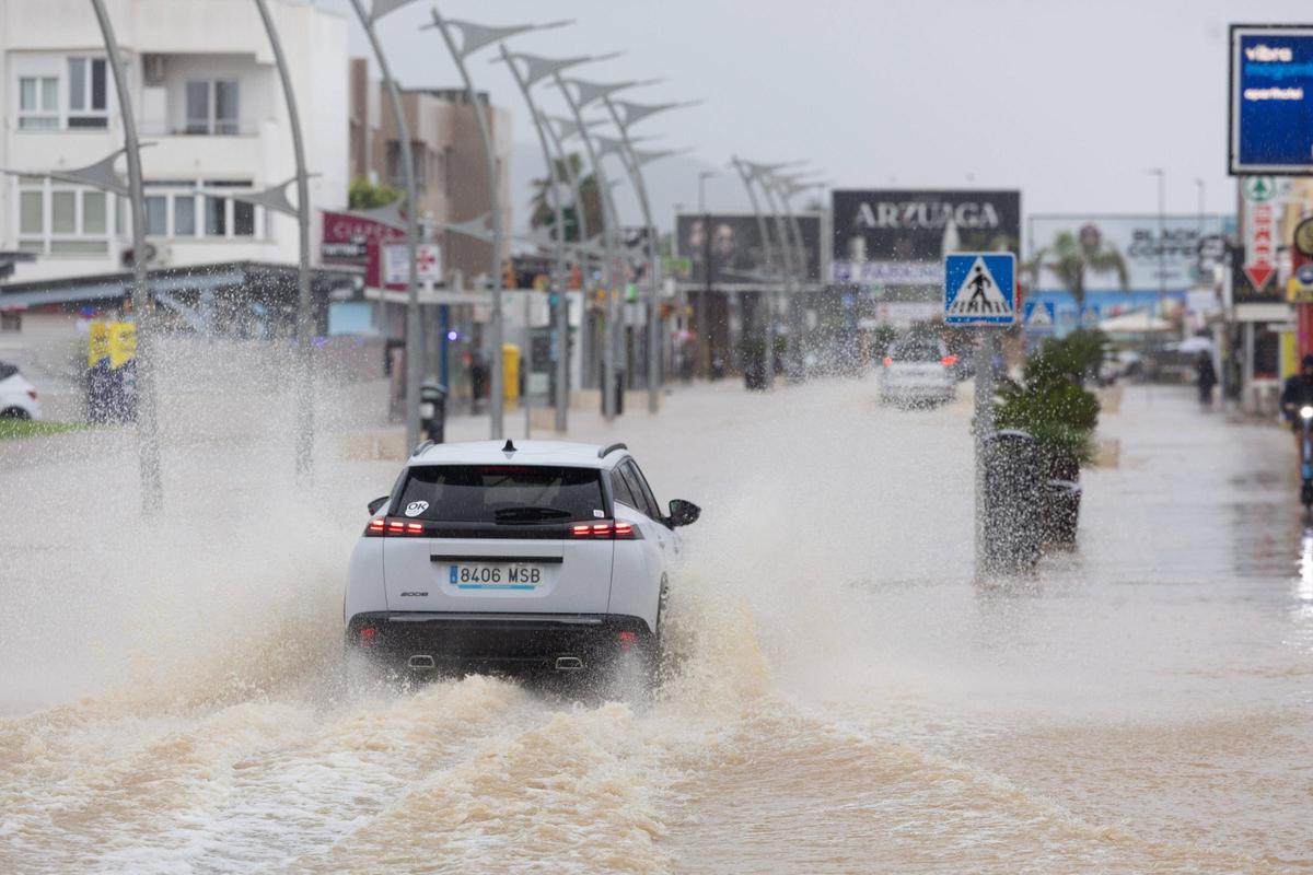 Fuertes lluvias en Ibiza