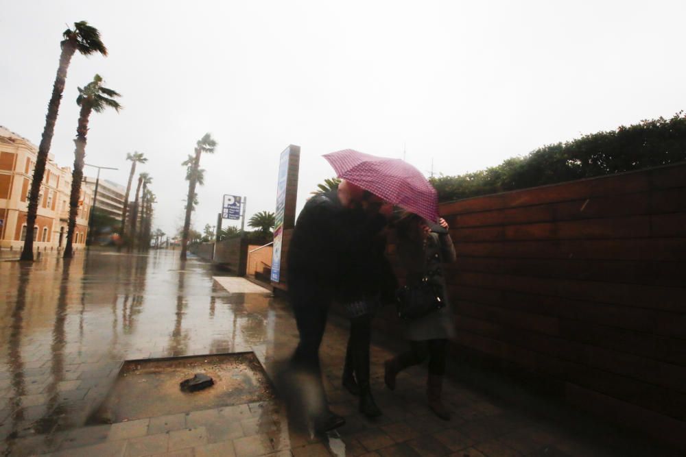 Fuertes lluvias en Alicante