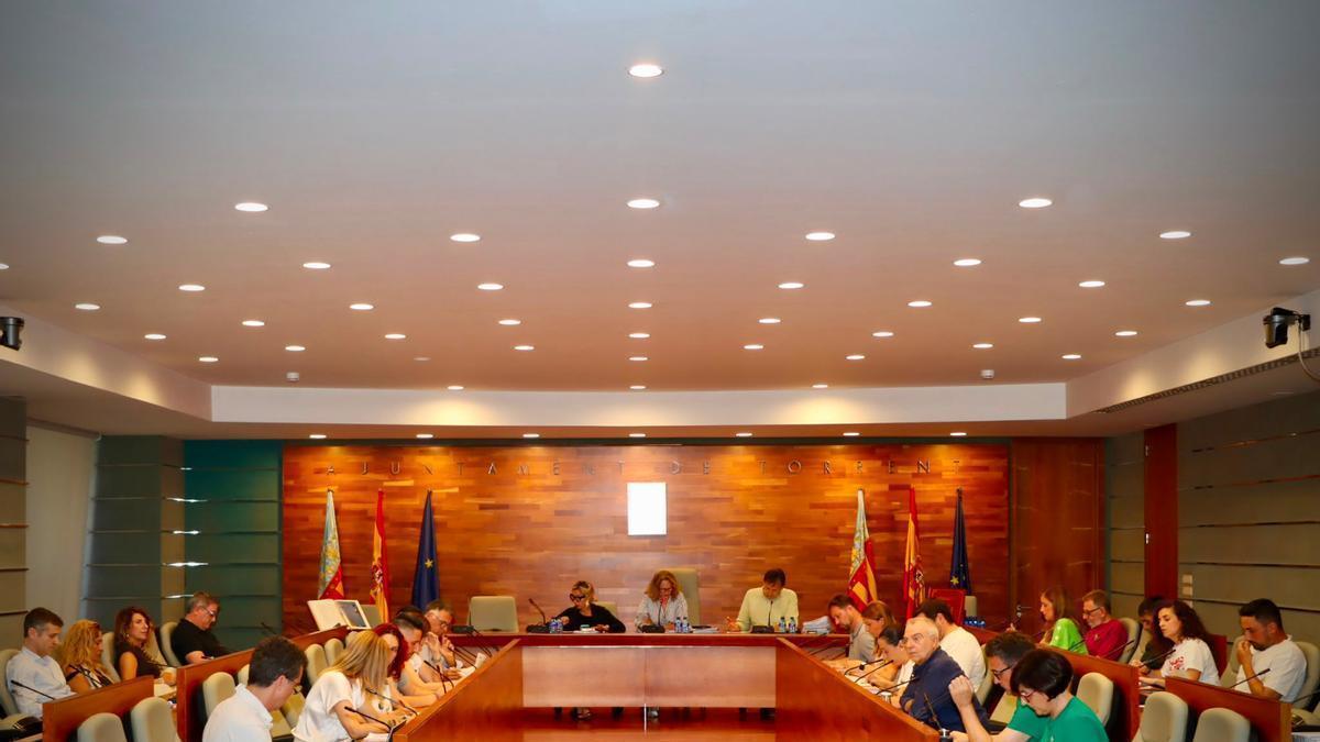 El pleno de la corporación municipal de Torrent.