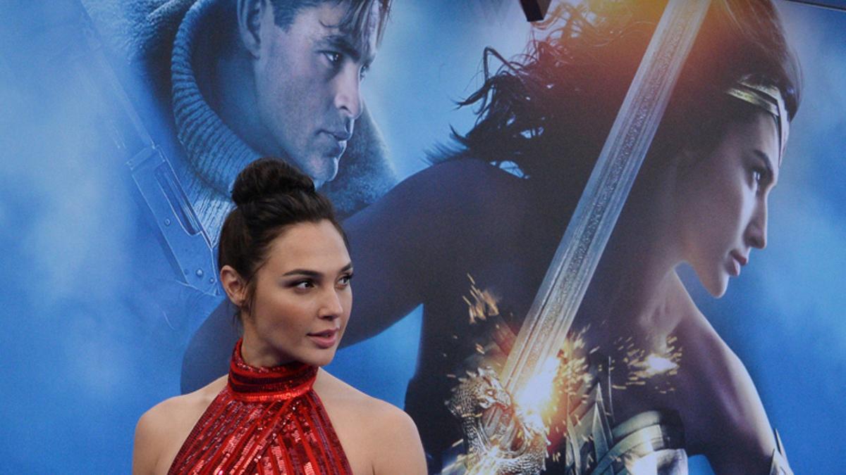 Gal Gadot, la protagonista de la película, en la presentación de 'Wonder Woman'