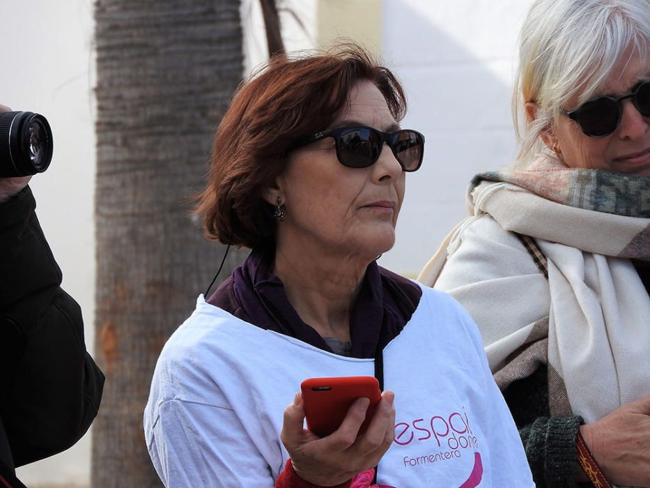 Manifestación en Formentera.