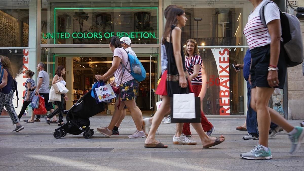 Rebajas de verano en Barcelona.