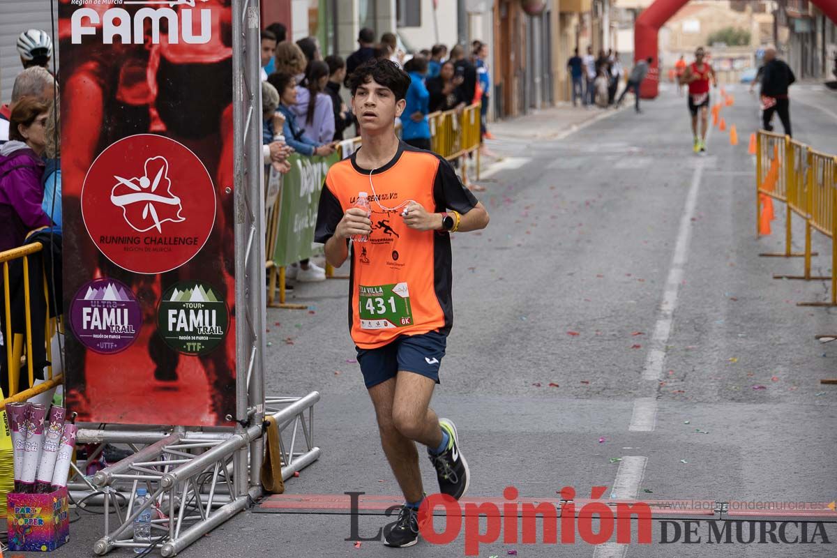 Carrera Popular Urbana y de la Mujer de Moratalla ‘La Villa, premio Marín Giménez (línea de meta)