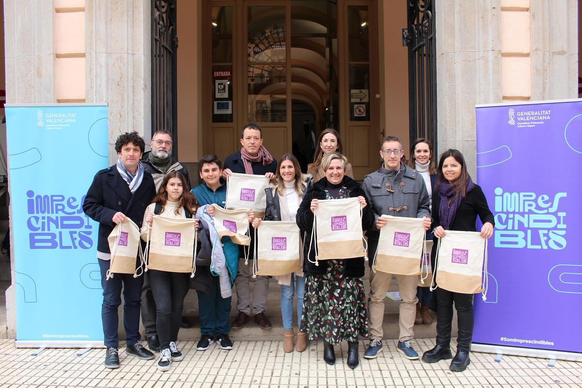 La consellera de Educación en la presentación del programa en un instituto de Castellón este martes.