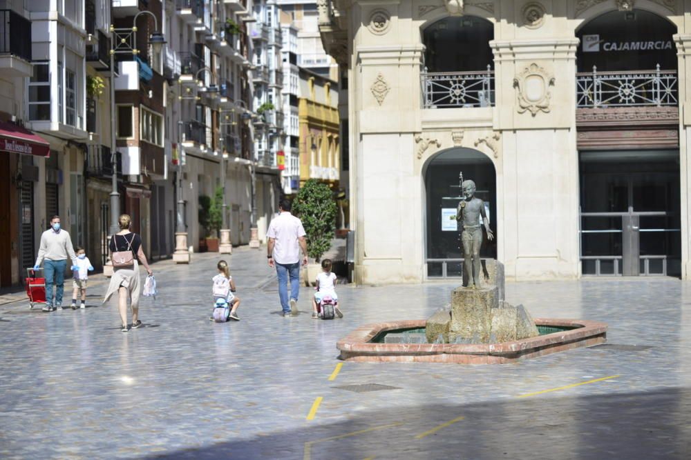 Así ha sido el primer día de desconfinamiento para los niños de Cartagena