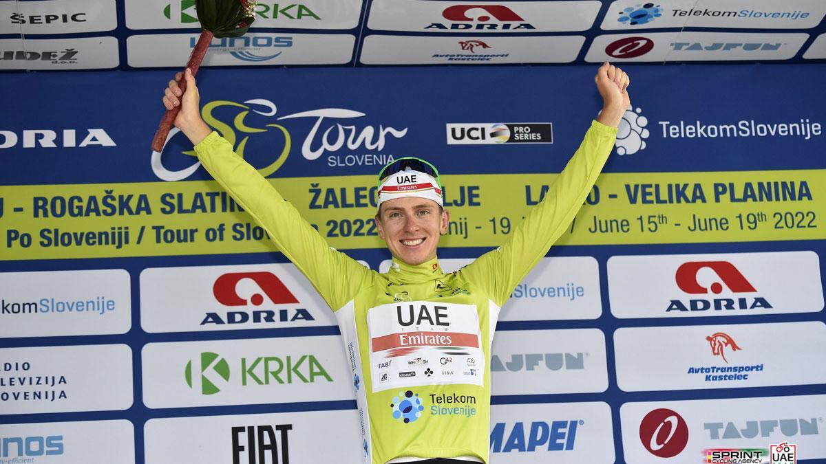 Pogacar, líder del Tour de Eslovenia
