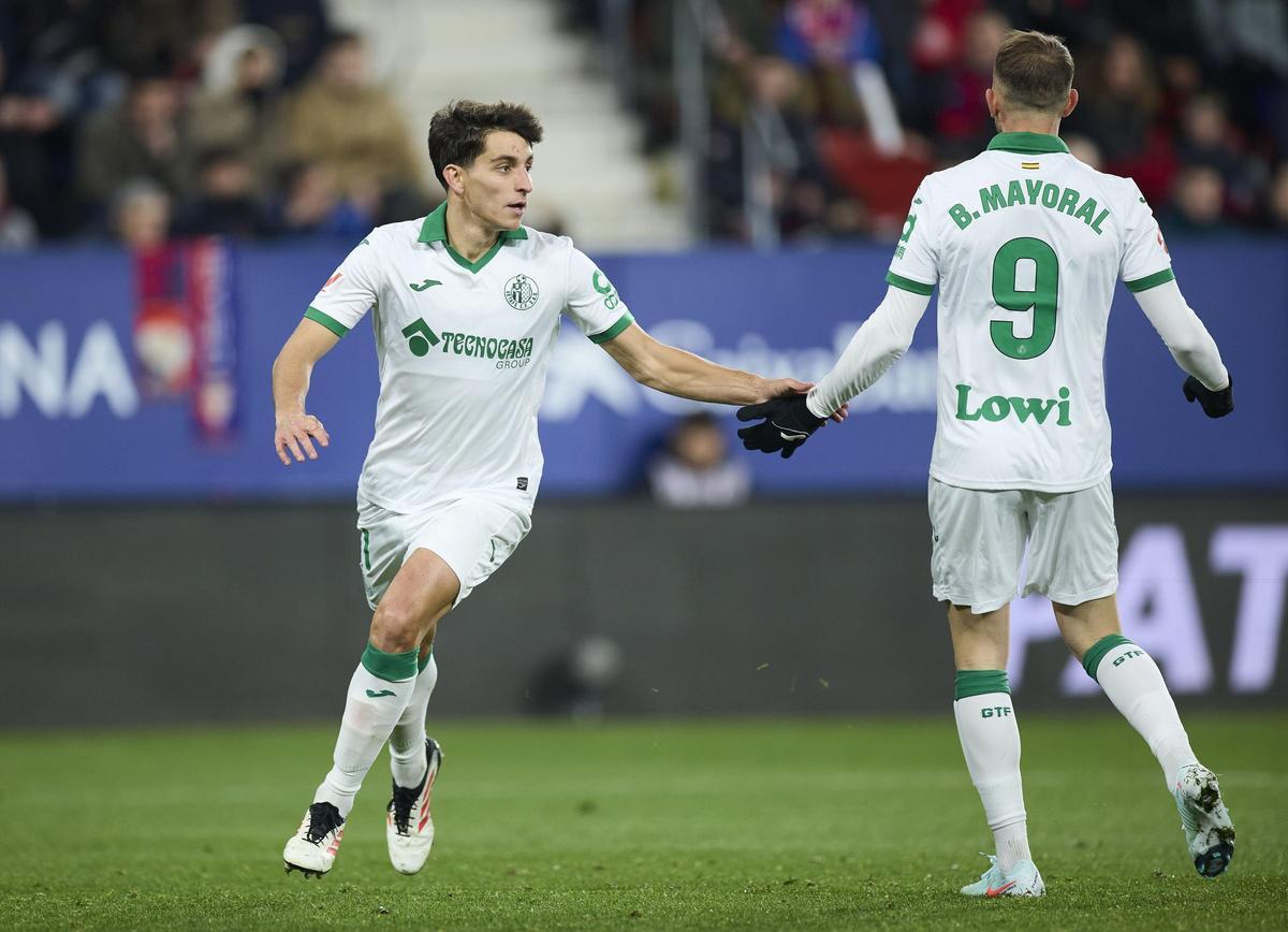 Ramón Terrats, jugador del Villarreal, en un partido con el Getafe.