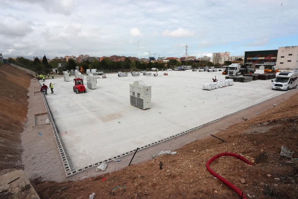 Así avanzan las obras del hospital de campaña