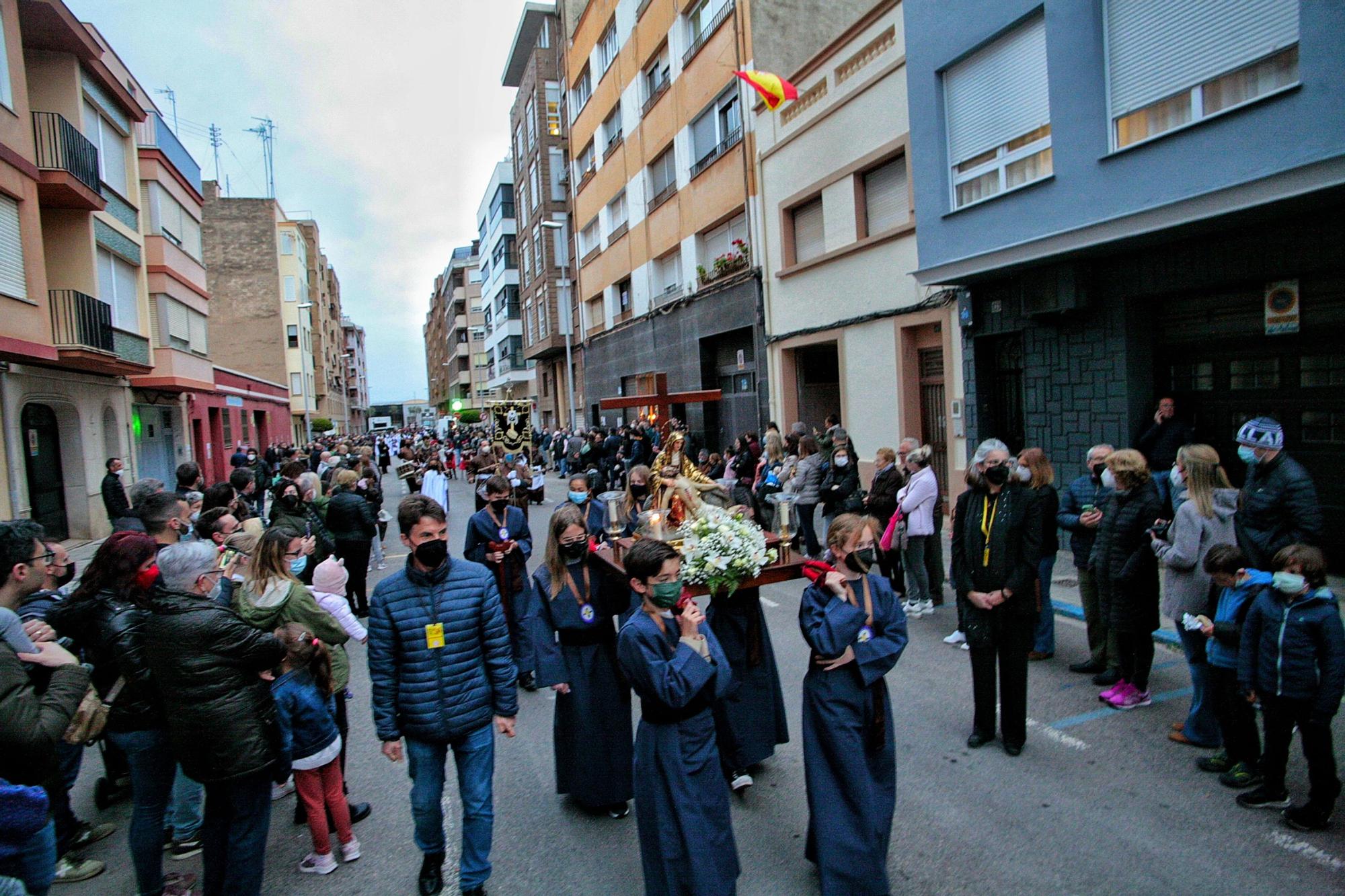 Las imágenes de la procesión infantil y juvenil de la Semana Santa de Vila-real