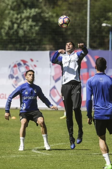 Entrenamiento del Real Oviedo 19/04/2017