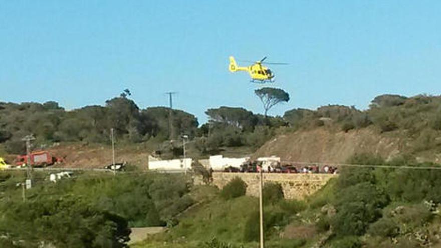 Imatge de la carretera GI-614 a Cadaqués, on s&#039;ha accidentat un motorista