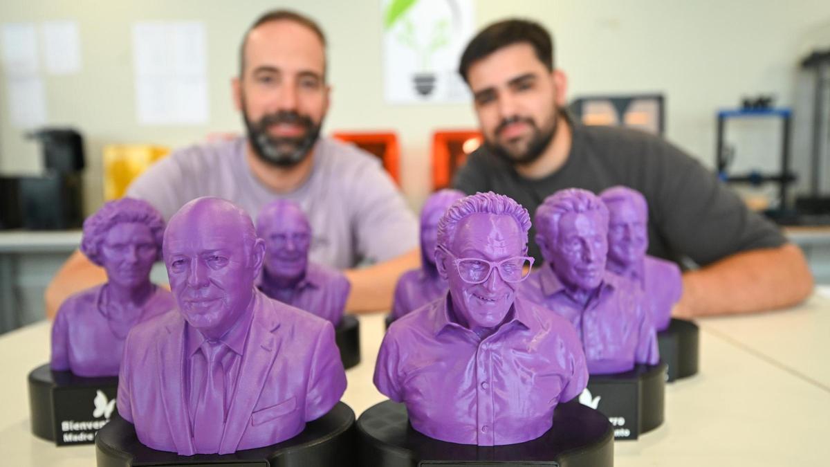 El Parque Científico de la UMH diseña unos originales galardones 3D para reconocer a empresarios de Elche por su colabaración con la Fundación Síndrome de Dravet