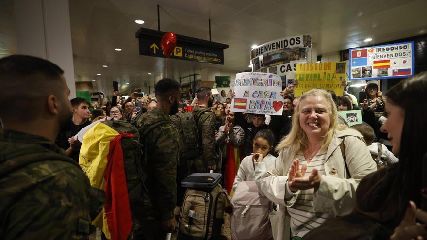 VÍDEO: Llegada del batallón del Regimiento Príncipe al Aeropuerto de Asturias