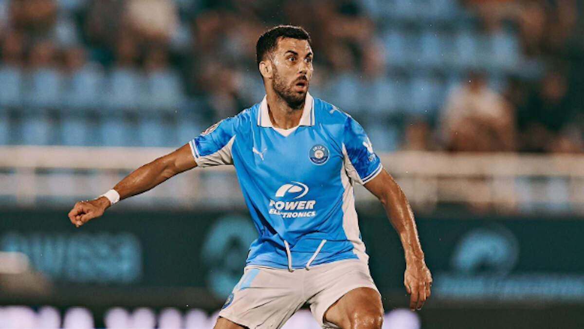 Fede Vico, durante un encuentro con la UD Ibiza.