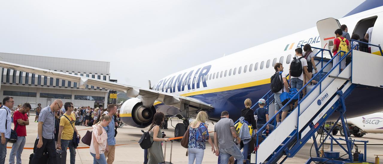 El aeropuerto de Castellón ha recuperado la actividad turística después de las restricciones del covid.