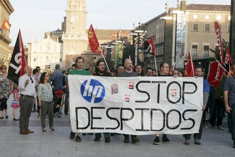 Fotogalería: Manifestación de la plantilla de HP