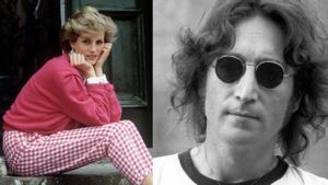 Imagen de archivo de Diana de Gales y John Lennon.